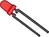 3mm Resistor LED 5V HER (red) T1 Type HLMP-1600