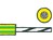 Schaltlitze H05V-K (LiY) 0.75mm2 gelb/gruen 10m