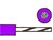 Schaltlitze 1,0mm2 violet PVC H05V-K Spule 1m