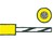 Schaltlitze SiF-Cu vz 0.75mm2 gelb Silikon-Isolation