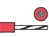 Schaltlitze hochflexibel SiFF-Cu blk 1mm2 rot Silikon-Isolation