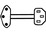 Mains Cable 3x0.75mm2 White 5m T12/IEC60320-C13