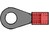 Kabelschuhe 3mm rot zum Pressen mit Vorisolierung