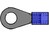 Kabelschuhe 3mm blau zum Pressen mit Vorisolierung