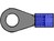 Kabelschuhe 4mm blau zum Pressen mit Vorisolierung