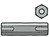 6-Kant-Distanzbolzen Stahl L=5mm 2xInnengewinde M3