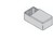 ABS Enclosure Grey with Internal Tracks for PCBs 100x25x50mm