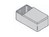 ABS Enclosure Grey with Internal Tracks for PCBs 120x40x65mm