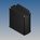 Aluminium Enclosure 110x106x46mm Black IP65 Lugs TEKAM-31/E.9