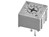 Miniature Cermet Trimmer Horizontal 100k-Ohm 0.5W Tol=10% Raster