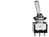Single Pole Miniature Toggle Switch On-On 3A/250VAC Bushing Moun
