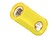 2.6mm-Bananen-Kupplung Schraubanschluss gelb 6A 60VDC