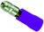 Rundstecker 5mm zum Pressen mit Vorisolierung blau