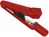 2mm-Alligator Clip <4mm Red Insulated 60VDC Hirschmann Type MA1