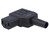 IEC Cord Connector C13 (Female) Black Rewireable Angled 3x1mm2