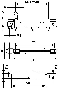 Preh linear slide potentiometers