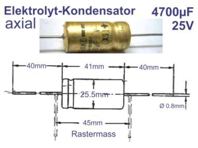 3pz 4700uf/25v Electrolytic Capacitor Vertical 