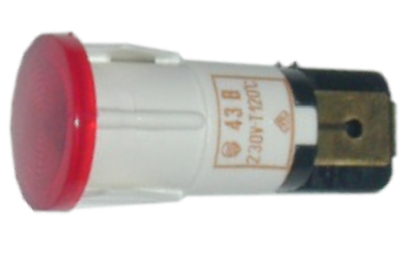 Signallampe 230V rund 10mm rot RAFI