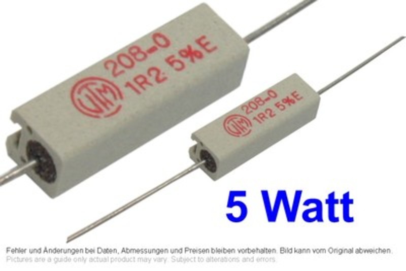 20x 39 Ohm 2,5 Watt Power-Wirewound-Widerstand 5% 
