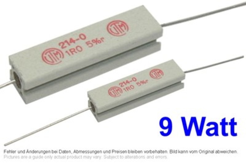 4x25mm vitrohm Cable-resistencia 3,9 Ohm 5w 10% 6,4x6 