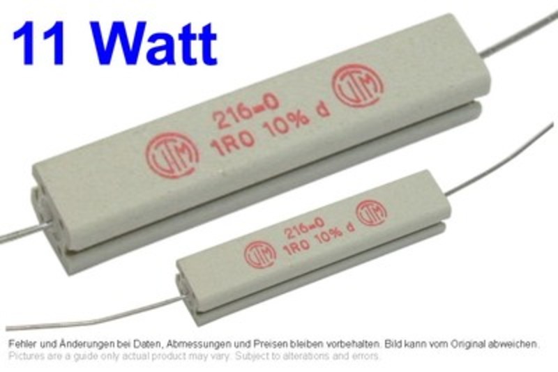 Draht-Widerstand  47 Ohm 4W 10% 6,4x6,4x20mm Vitrohm 