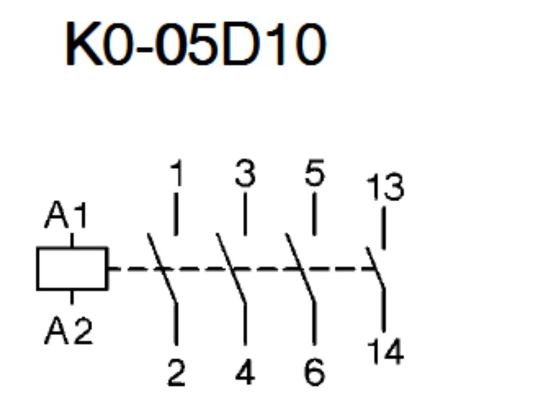 Benedict K0W05D01MC K0-05D01 Combination Micro Reversing Contactor 2,2kW Supply 