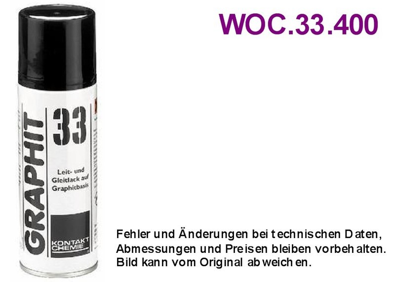 Graphite 33 Spray 400ml Lubricant Kontakt Chemie, Grieder Elektronik  Bauteile AG