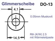 Glimmer-Isolierscheibe DO-13