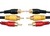 Audio-Video Cable 2m 3x RCA Plugs (2xAudio 1xVideo RG59) on Each