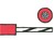 Schaltlitze 1,0mm2 rot PVC H05V-K Spule 1m