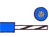 Schaltlitze hochflexibel H05V-H (Lif) 1mm2 blau PVC-Isolation