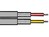Stereo Cable Flat 2x0.08mm2 Diameter=2.2x5mm Grey – Sold per Met