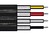 Stereo Cable Flat 4x0.14mm2 Diameter=2.6x10mm Black – Sold per M