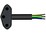 Mains Cable 3x0.75mm2 Black 2m T12/open