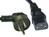 Mains Cable Israel 3x1mm2 SI32 to IEC60320/C13 3m Black