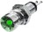 3mm LED Indicator Green with Chromium Plated Housing Type SMZD06