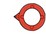 Pointer Red ELMA 041-4030 Fitting Knob Diameter 21mm