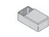 ABS Enclosure Grey with Internal Tracks for PCBs 112x31x62mm