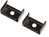 Set of Two Holding Clamps Plastic Fits LED Profile Rail 17.1x8mm