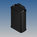 Aluminium Enclosure 100x60x31mm Black IP65 Lugs TEKAM-12/E.9
