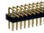 2.54mm Square Pin Connector Right Angle Solder Tail Double Row 2