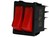 SP Twin Rocker Switch Black On-Off 16A/8A 250VAC Red Illuminated