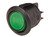 DPST Rocker Switch On-Off 10A 250VAC Round Green Illuminated