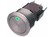 Push Button SPST 100mA 30VDC Green IP40 RoHS Schurter MSM22