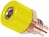 2.6mm Banana Plug (Female) Yellow Solder Zehnder RC-03