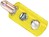 2.6mm Banana Plug (Male) Yellow with Cross Hole Zehnder RA-05
