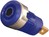 4mm Safety Socket Blue 24A CATIII=1000V CATIV=600V MC SLB4-F