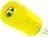 4mm Apparatus Clamp with Insulated Lead-In Yellow 6A 60VDC