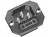 IEC Appliance Connector C14 Grey with Fuseholder 1-Pole Screw-on