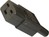 IEC Cord Connector C19 (Male) Black Rewirable Straight 3x2mm2 (3